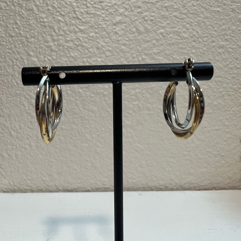 Gold and Silver Earrings - Picture 6 of 13